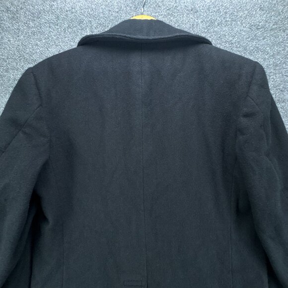 USN DSCP Quarterdeck Wool Overcoat Peacoat Mens‎ 40L Black Double Breasted - Picture 7 of 14